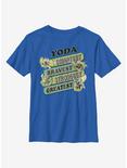 Star Wars Yoda Jumble Youth T-Shirt, ROYAL, hi-res