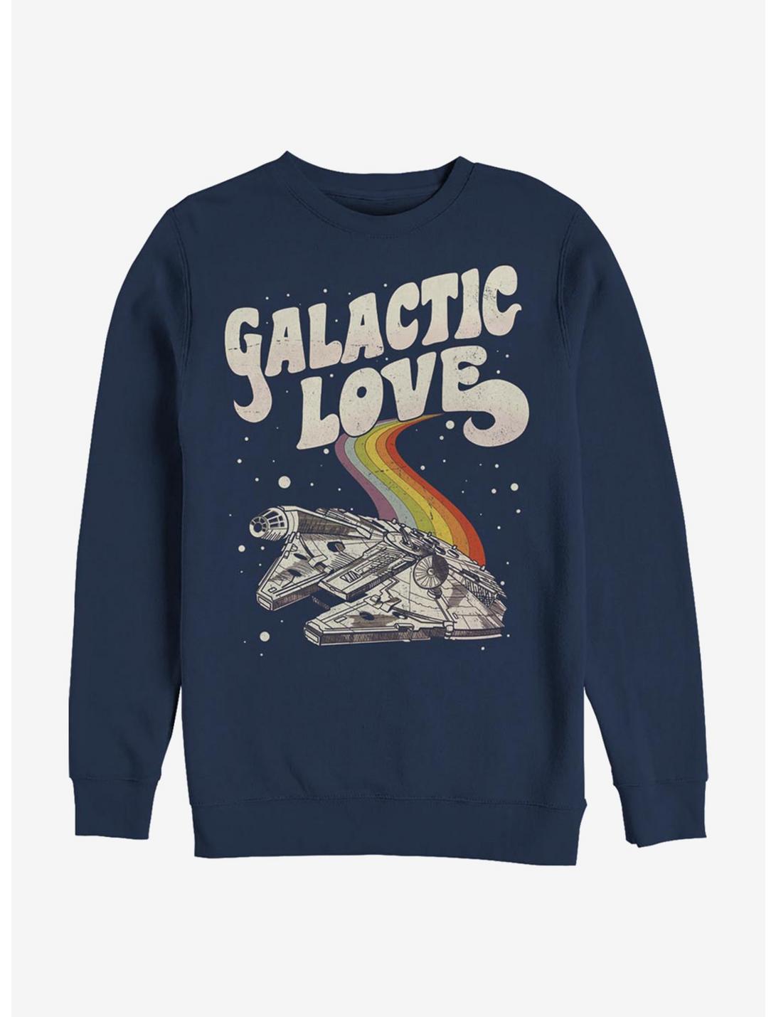 Star Wars Galactic Love Sweatshirt, NAVY, hi-res