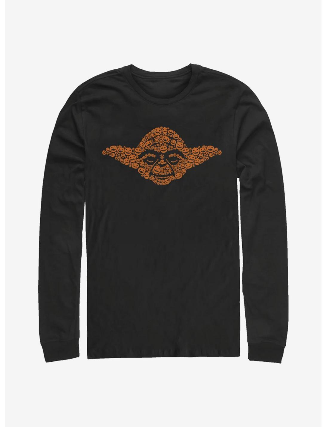 Star Wars Yoda Jackolanterns Long-Sleeve T-Shirt, BLACK, hi-res
