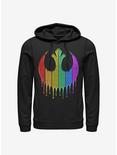 Star Wars Rainbow Rebel Drip Hoodie, BLACK, hi-res