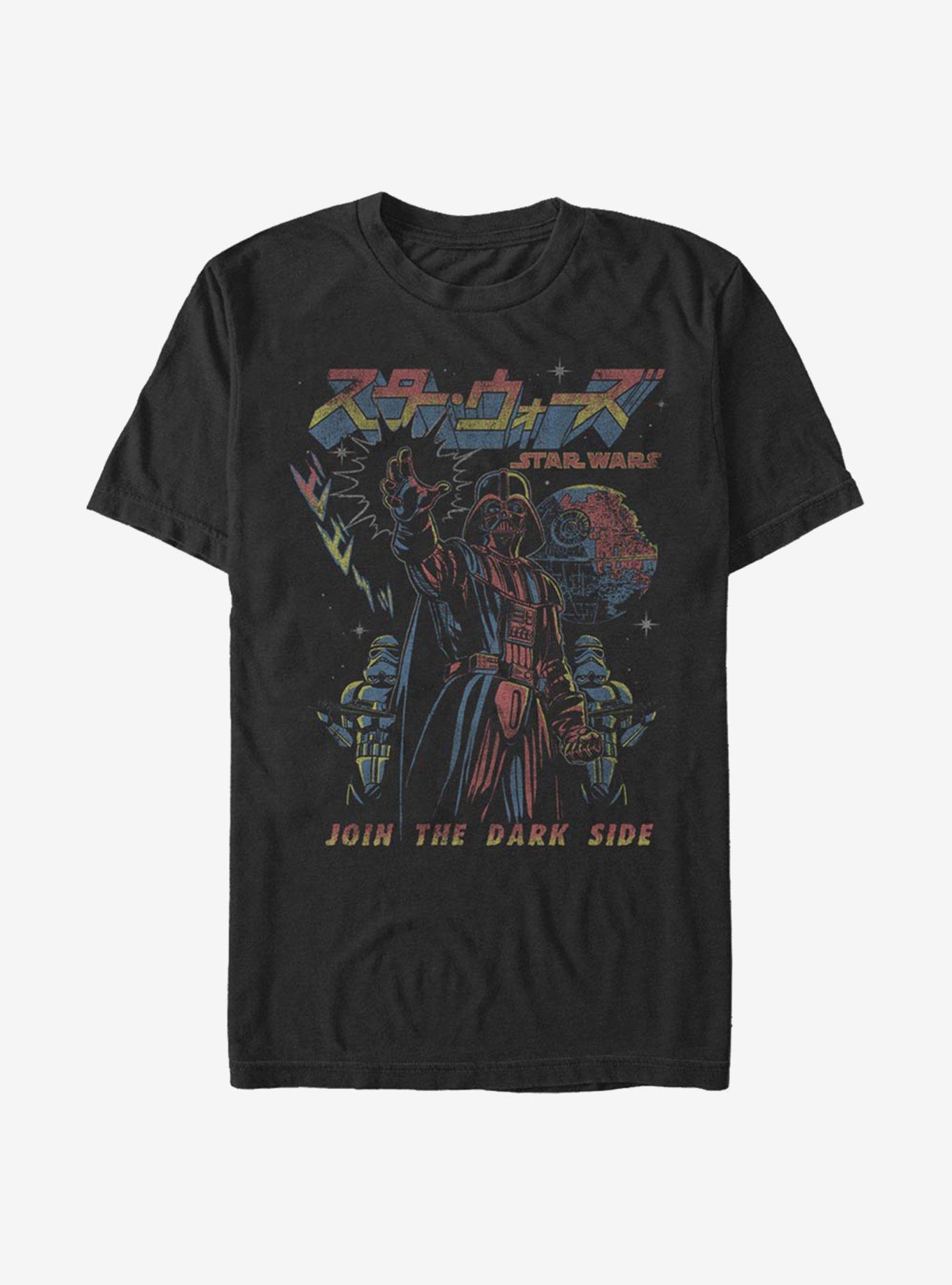 Star Wars Dark Side Japanese Text T-Shirt, , hi-res