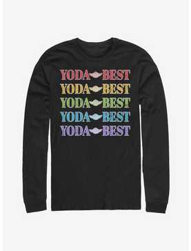 Star Wars Yoda Best Rainbow Long-Sleeve T-Shirt, , hi-res