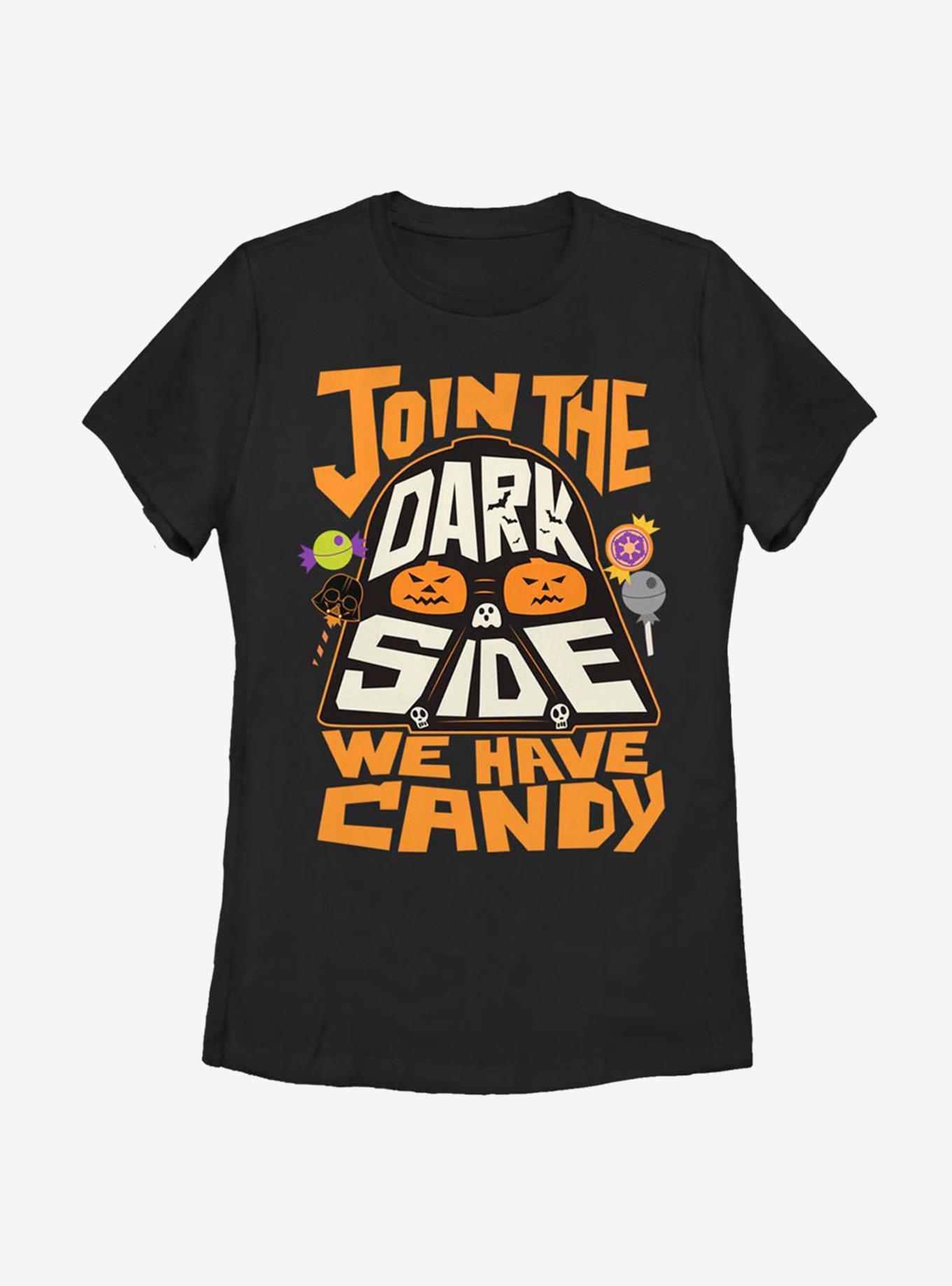 Star Wars Join The Dark SIde We Have Candy Vader Womens T-Shirt, BLACK, hi-res