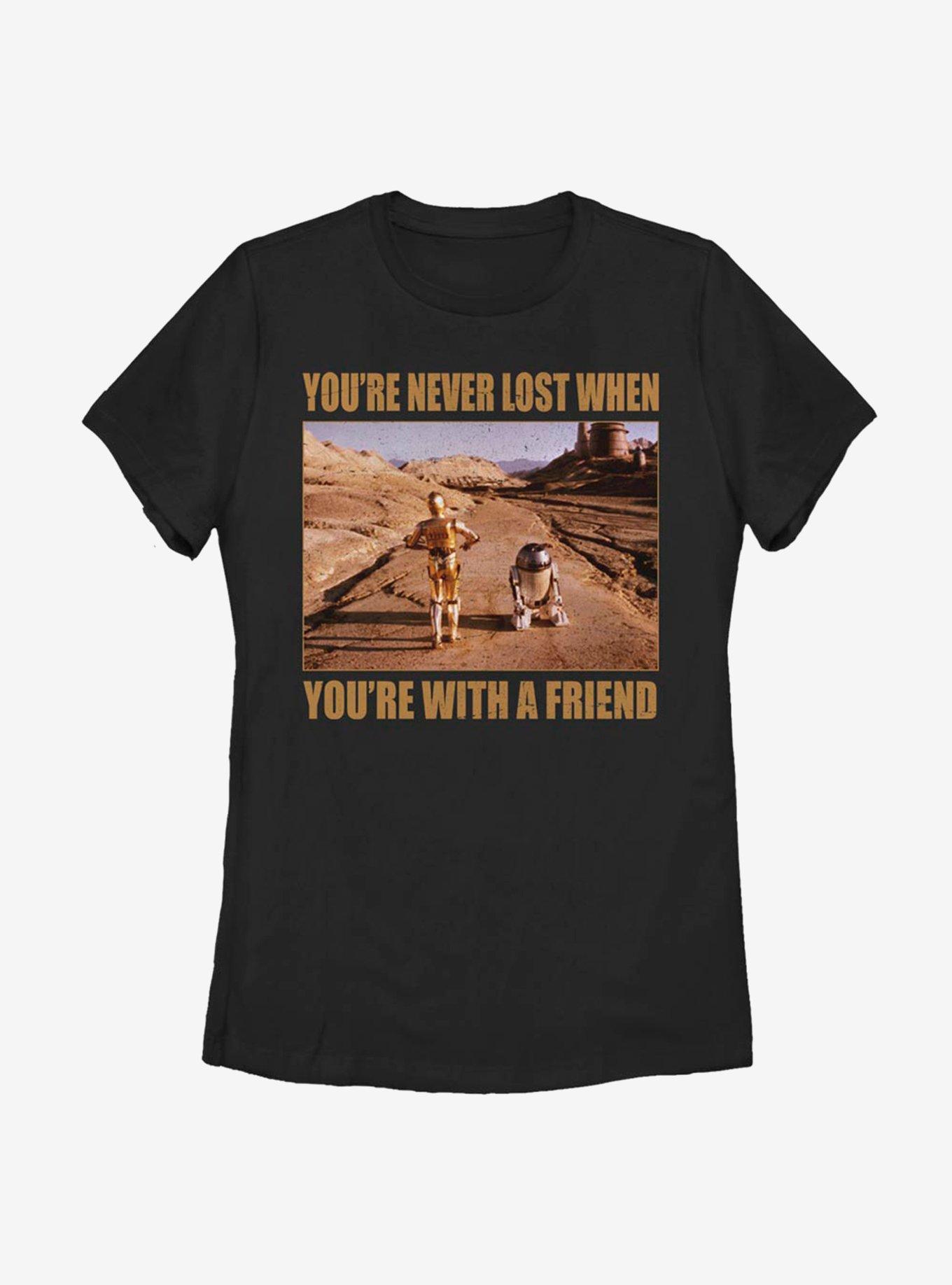 Star Wars Droid Friends Never Lost Womens T-Shirt, , hi-res