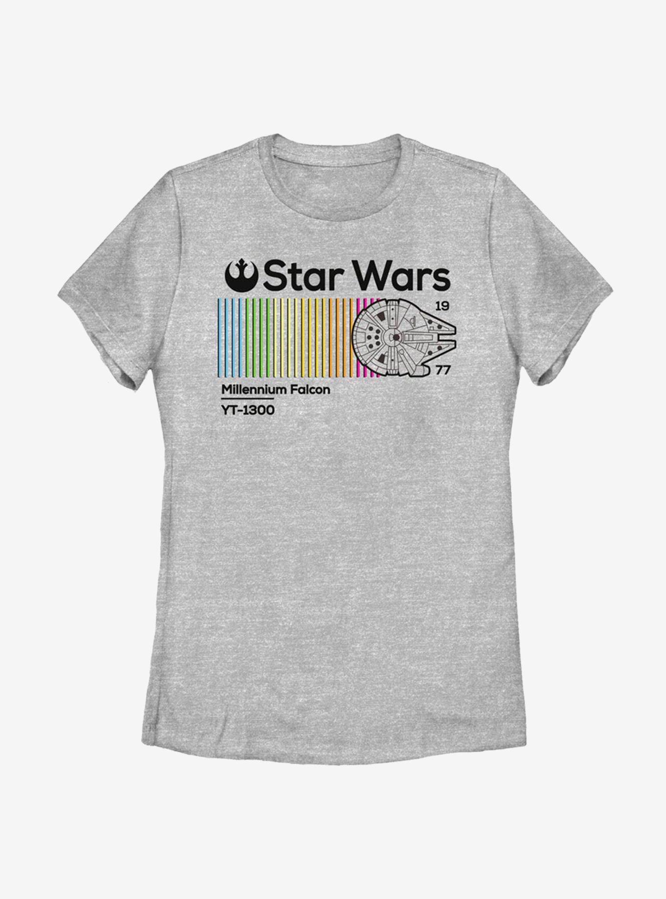 Star Wars Falcon Colorful Womens T-Shirt, , hi-res