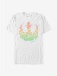 Star Wars Light Rainbow Rebel Logo T-Shirt, WHITE, hi-res