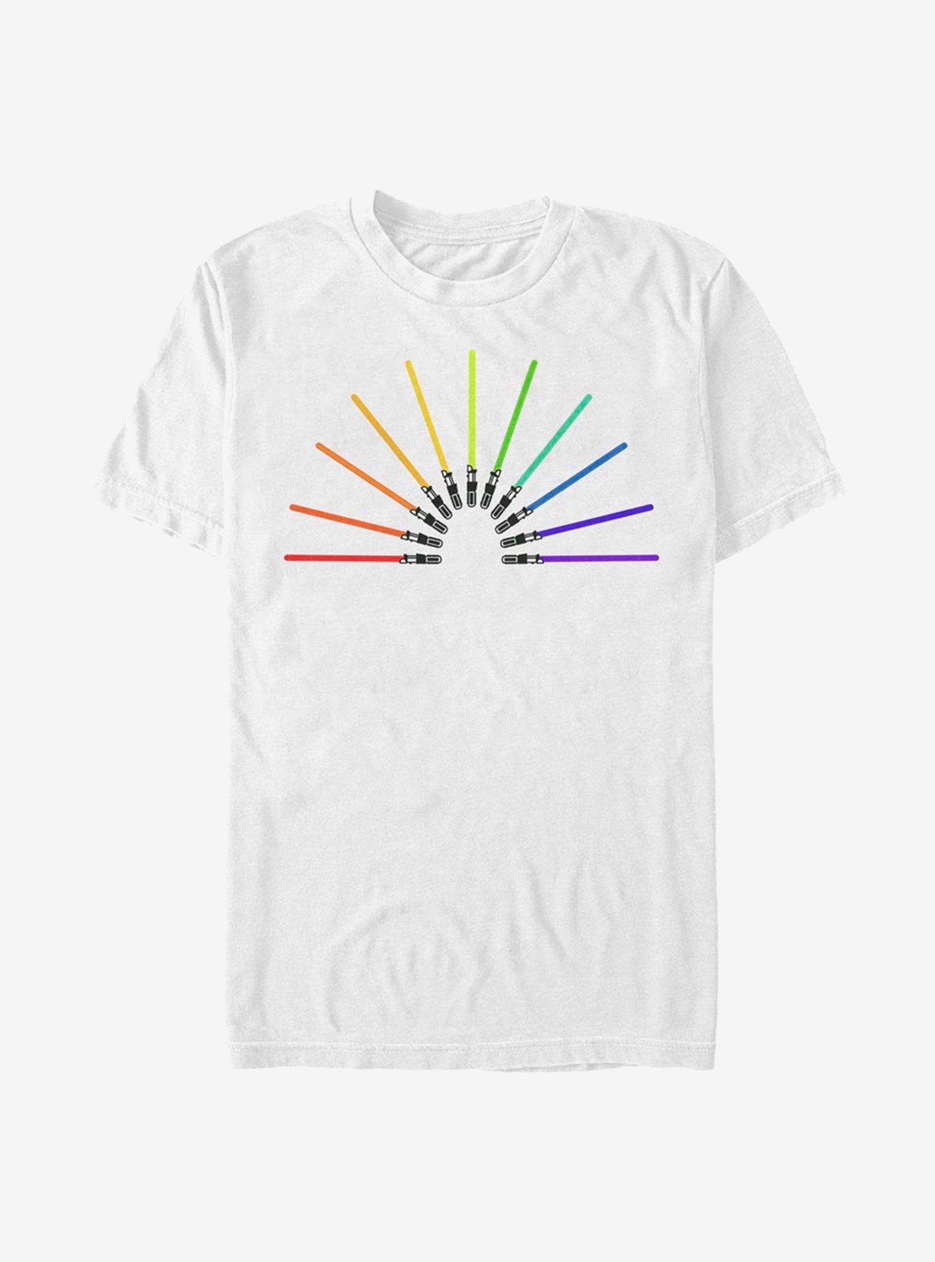 Star Wars Light Sabor Rainbow T-Shirt, , hi-res
