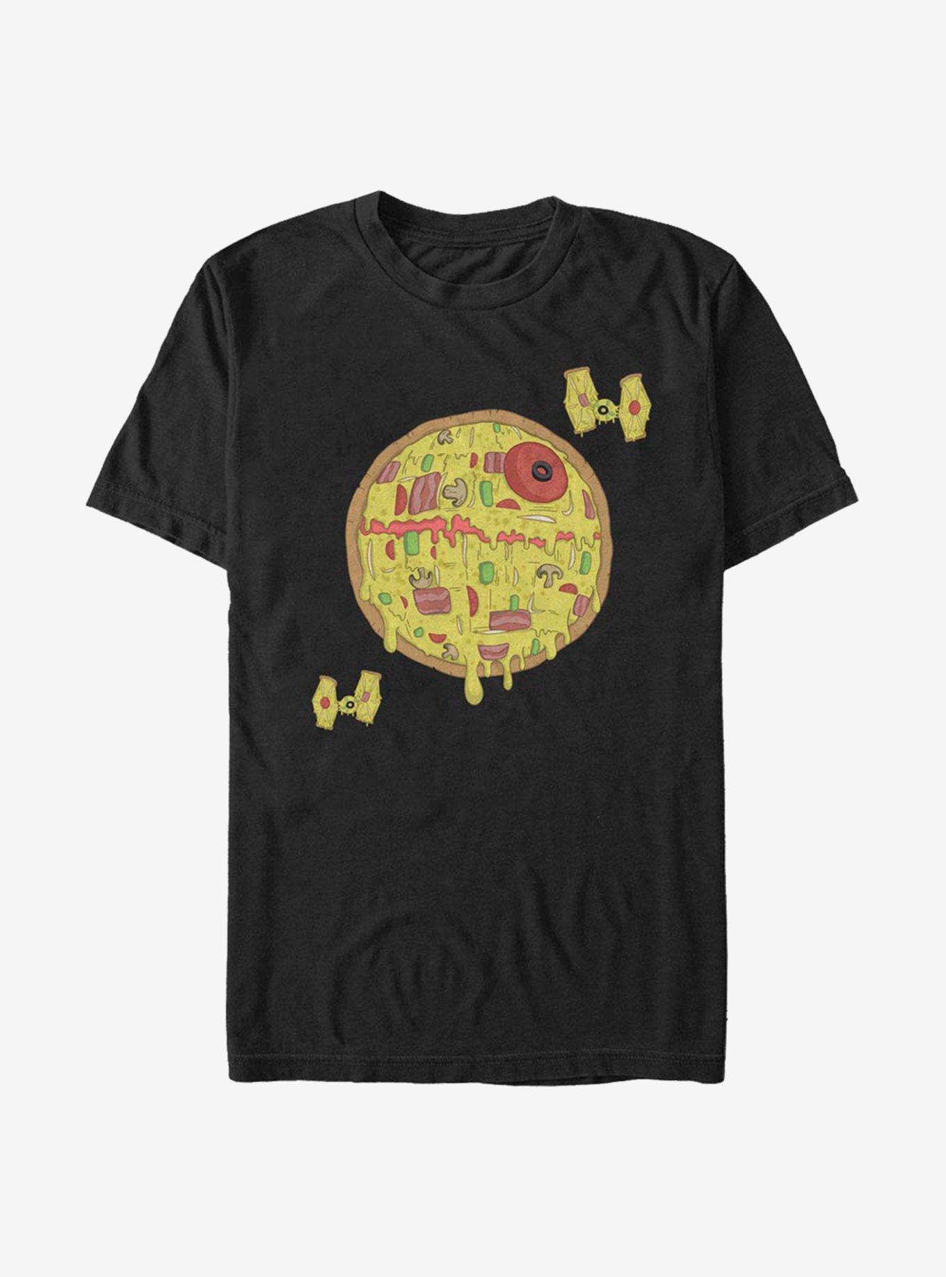 Star Wars Death Star Pizza T-Shirt, BLACK, hi-res