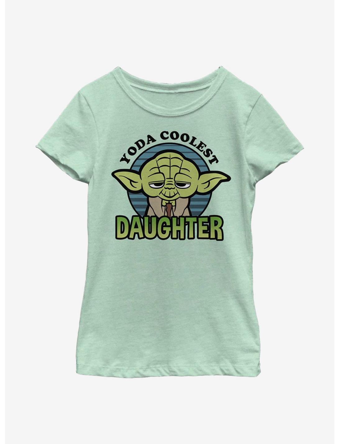 Star Wars Yoda Coolest Daughter Youth Girls T-Shirt, MINT, hi-res