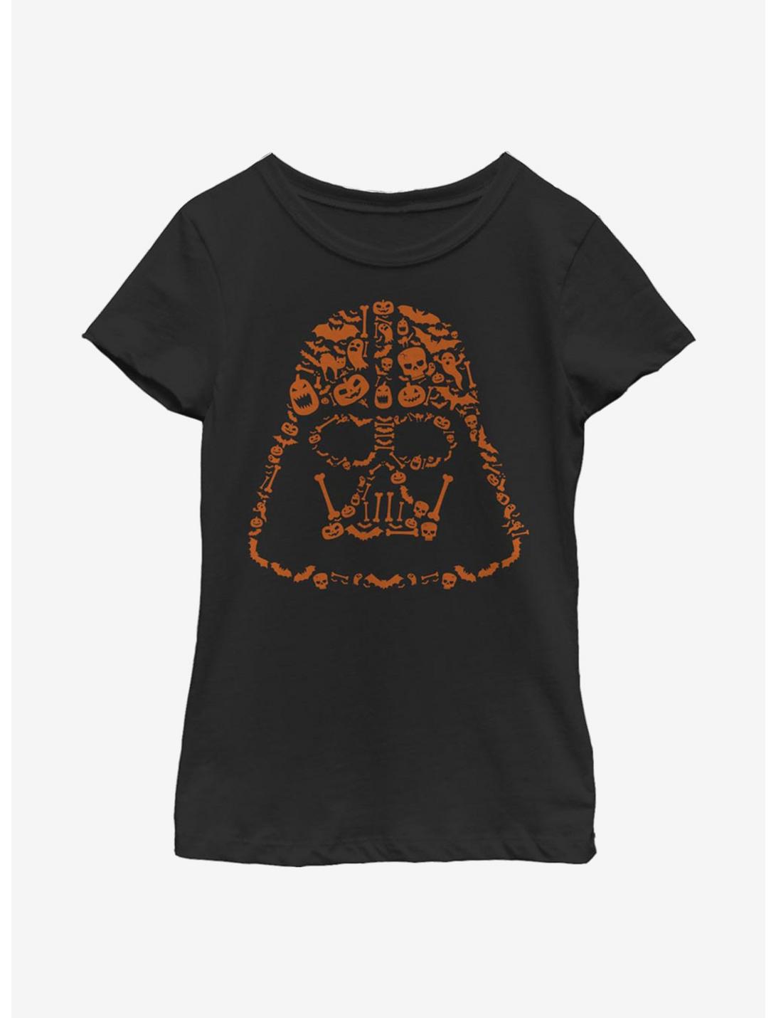 Star Wars Darth Vader Jackolanterns Youth Girls T-Shirt, BLACK, hi-res