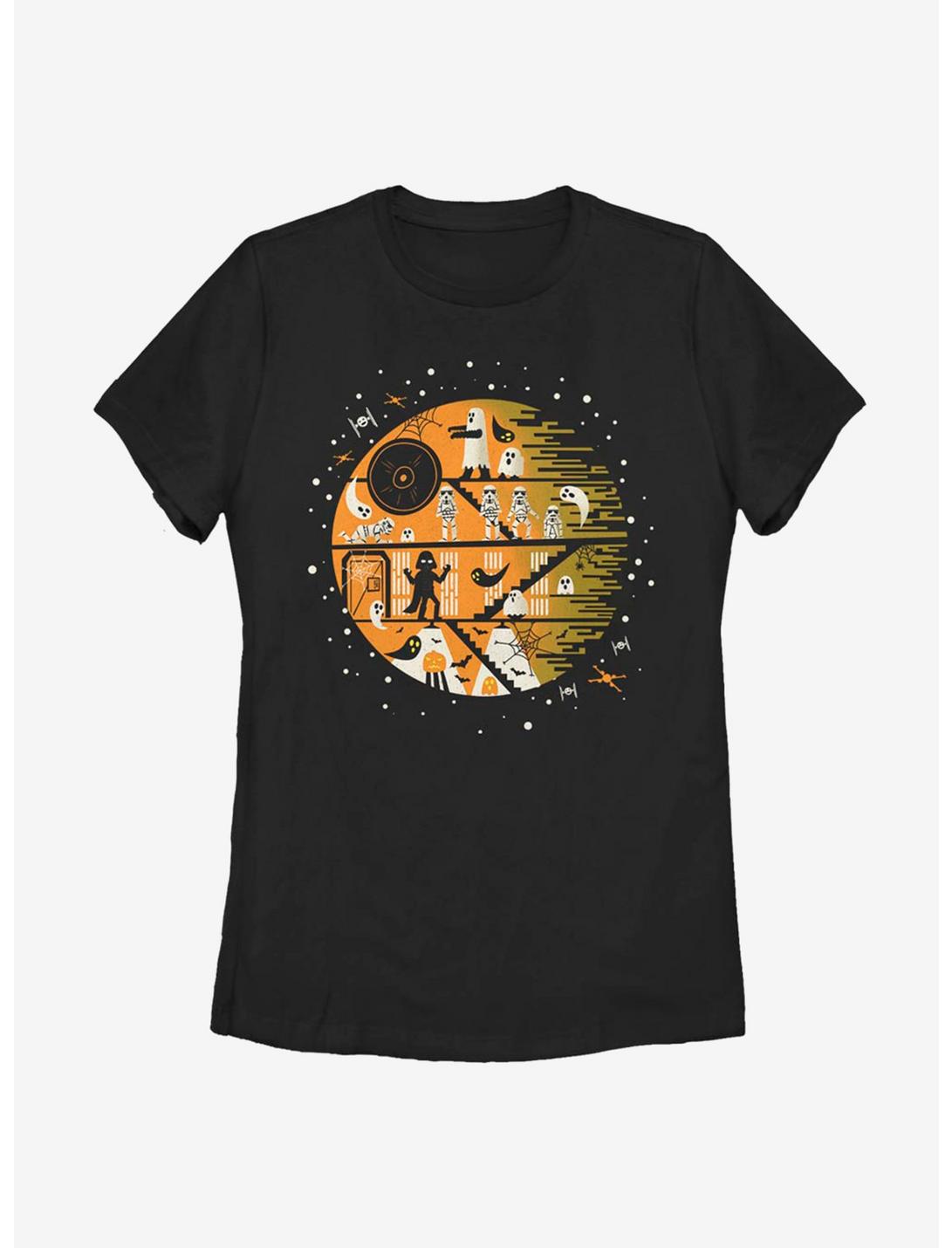 Star Wars Death Star Haunt Womens T-Shirt, BLACK, hi-res