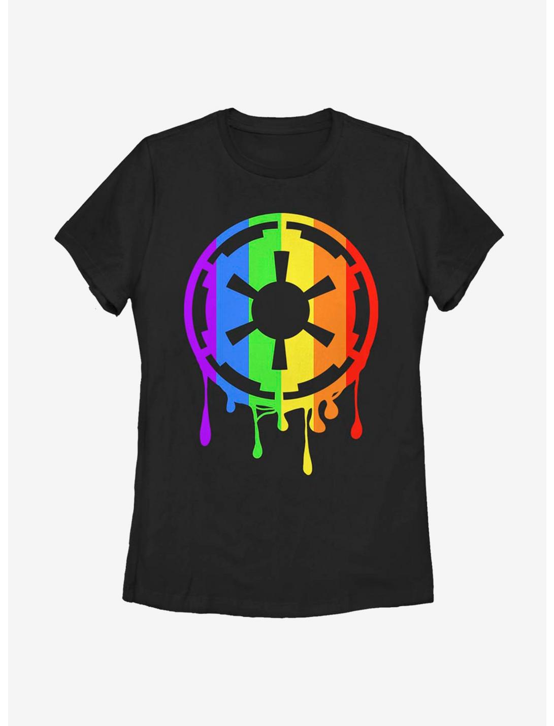 Star Wars Empire Rainbow Womens T-Shirt, BLACK, hi-res
