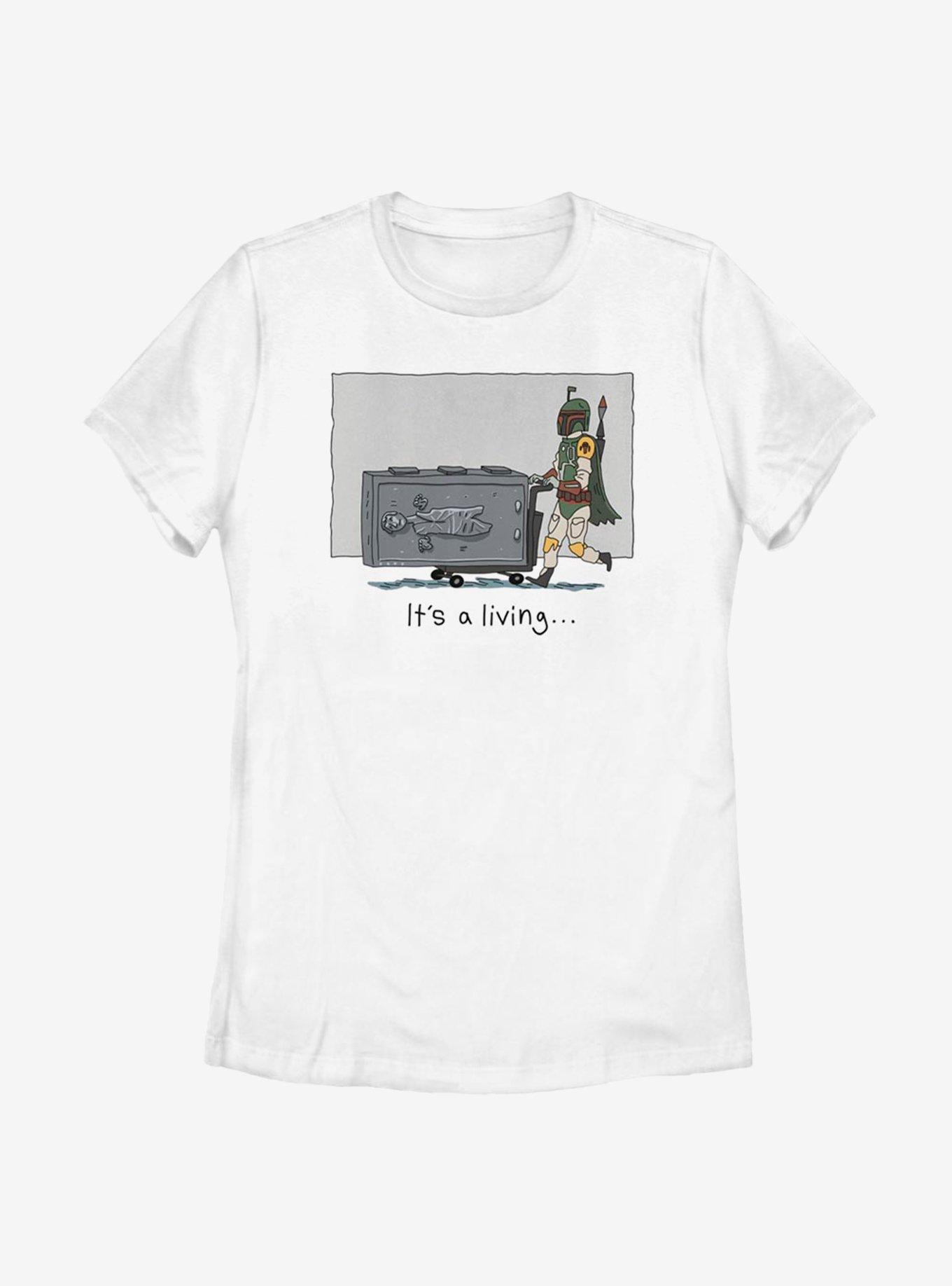 Star Wars It's A Living Womens T-Shirt, WHITE, hi-res view 1