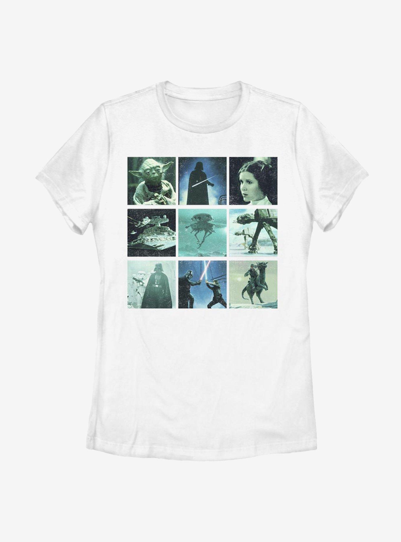 Star Wars Nine Squares Characters Womens T-Shirt, WHITE, hi-res