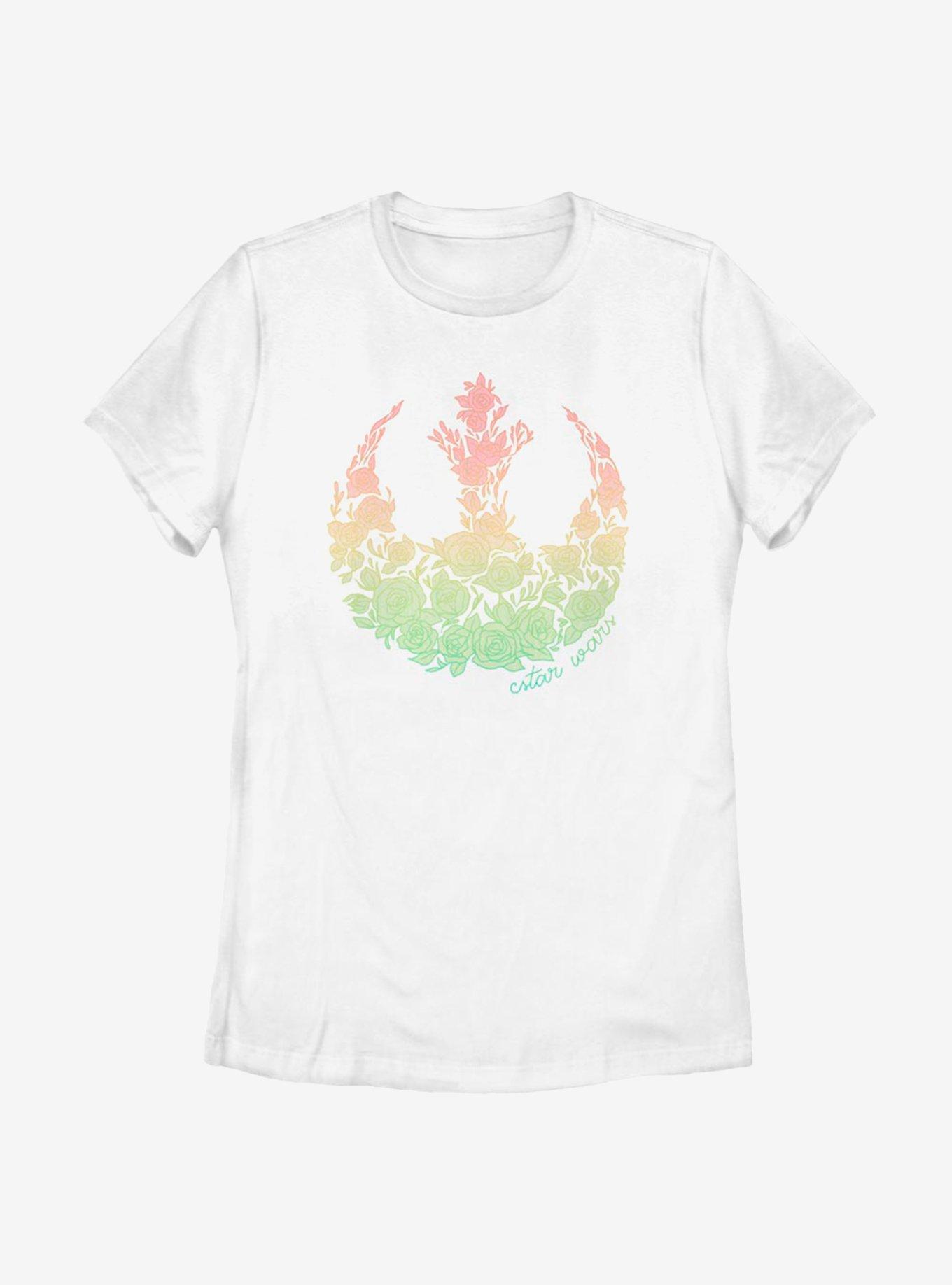 Star Wars Light Rainbow Rebel Logo Womens T-Shirt, , hi-res