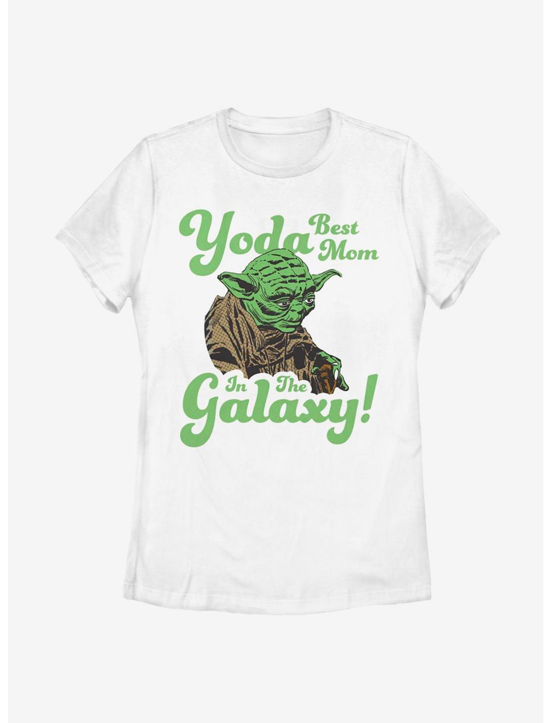 Star Wars Yoda Best Mom In The Galaxy Womens T-Shirt, WHITE, hi-res