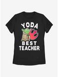 Star Wars Yoda Best Teacher Womens T-Shirt, BLACK, hi-res