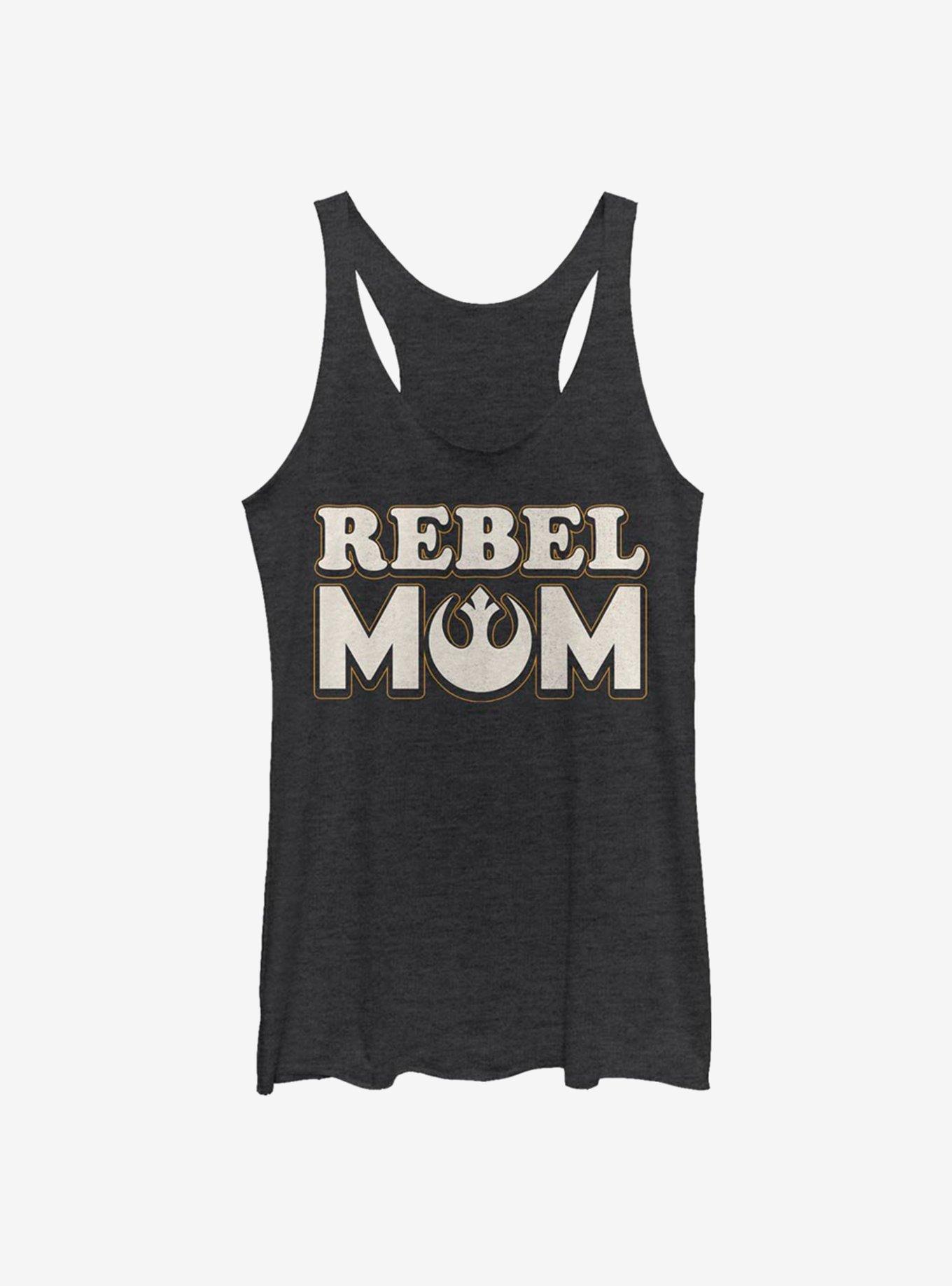 Star Wars Rebel Mom Tank Top, BLK HTR, hi-res