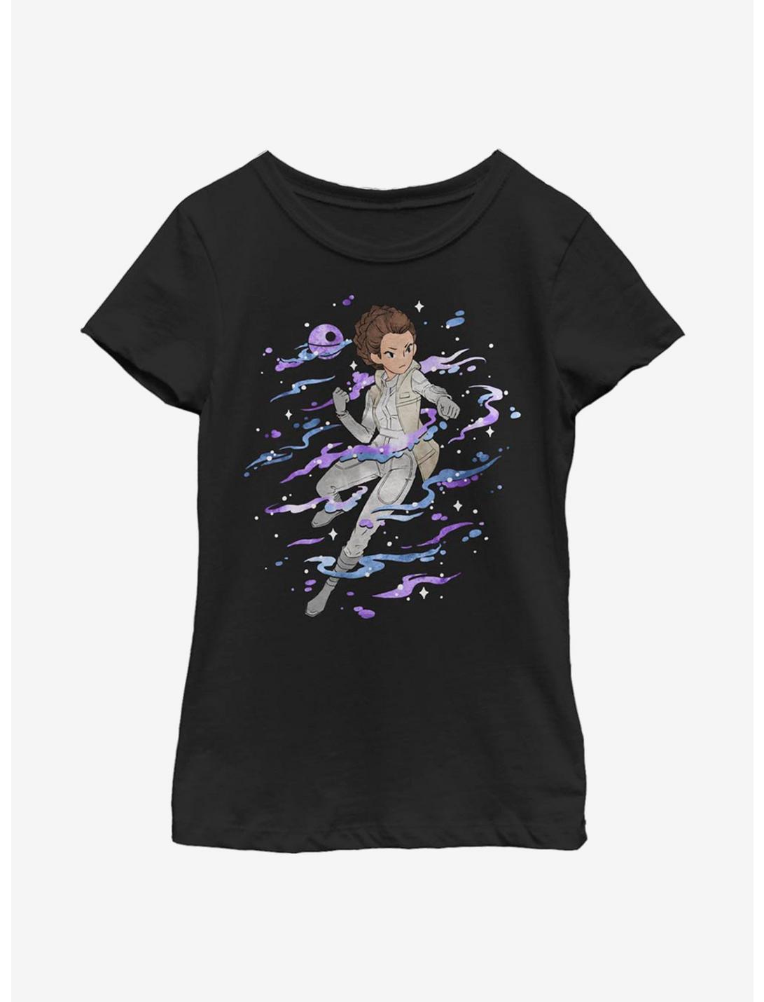 Star Wars Anime Princess Youth Girls T-Shirt, BLACK, hi-res
