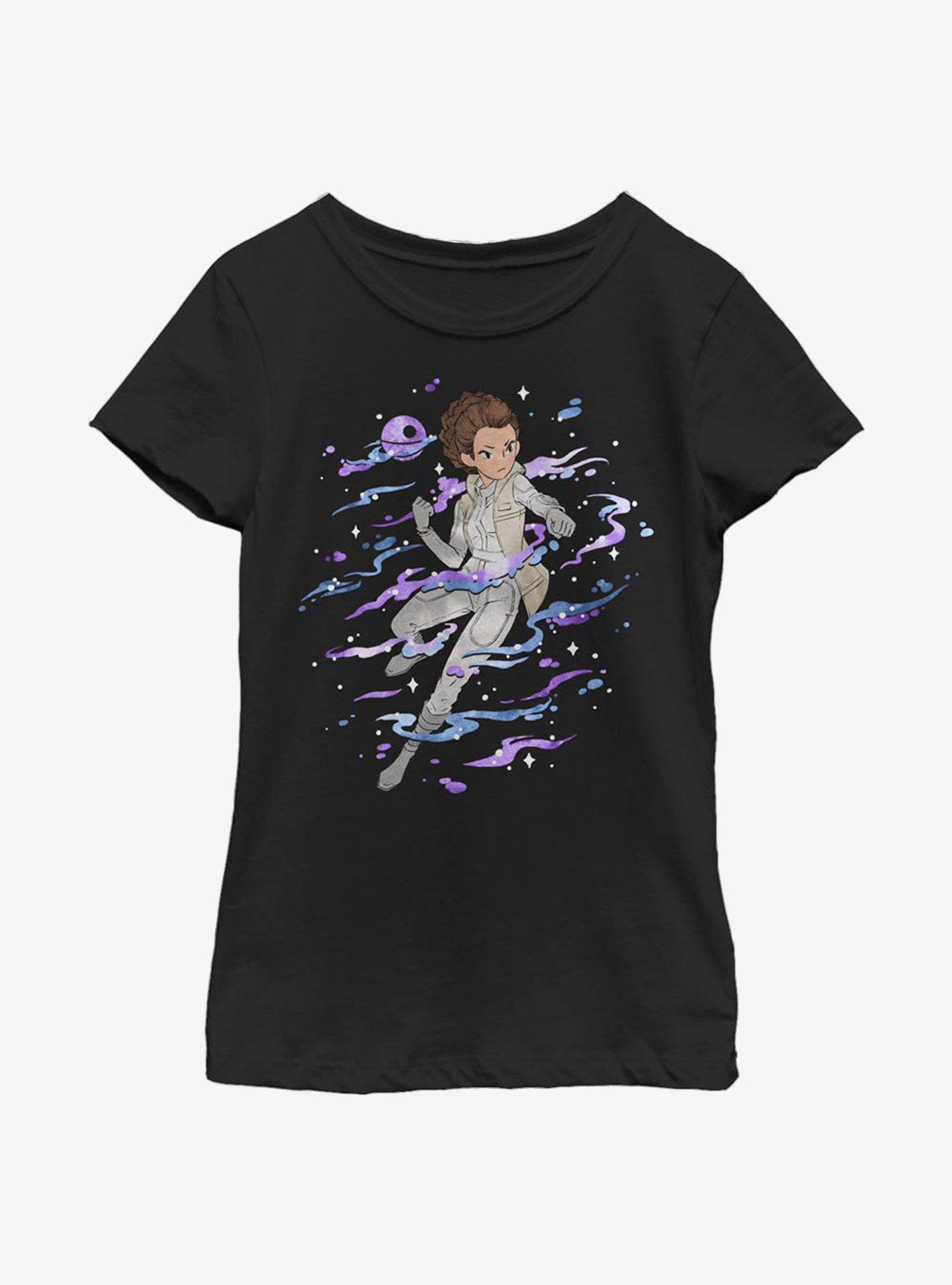 Star Wars Anime Princess Youth Girls T-Shirt, BLACK, hi-res