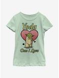 Star Wars Yoda One I Love Youth Girls T-Shirt, MINT, hi-res