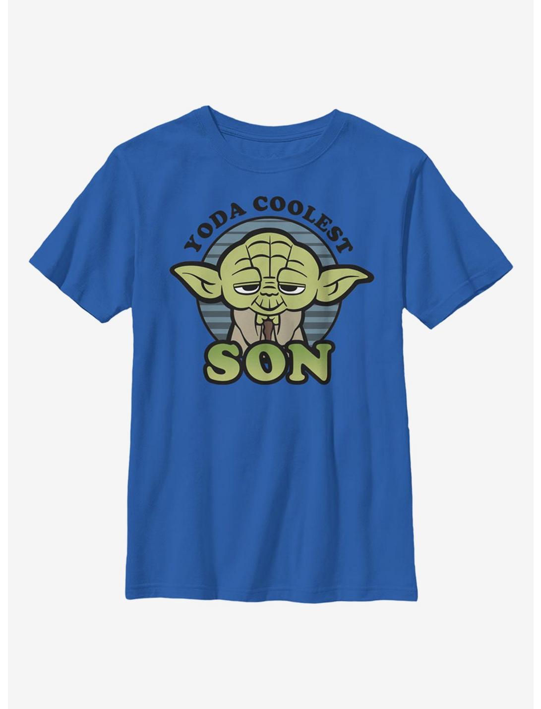 Star Wars Yoda Coolest Son Youth T-Shirt, ROYAL, hi-res