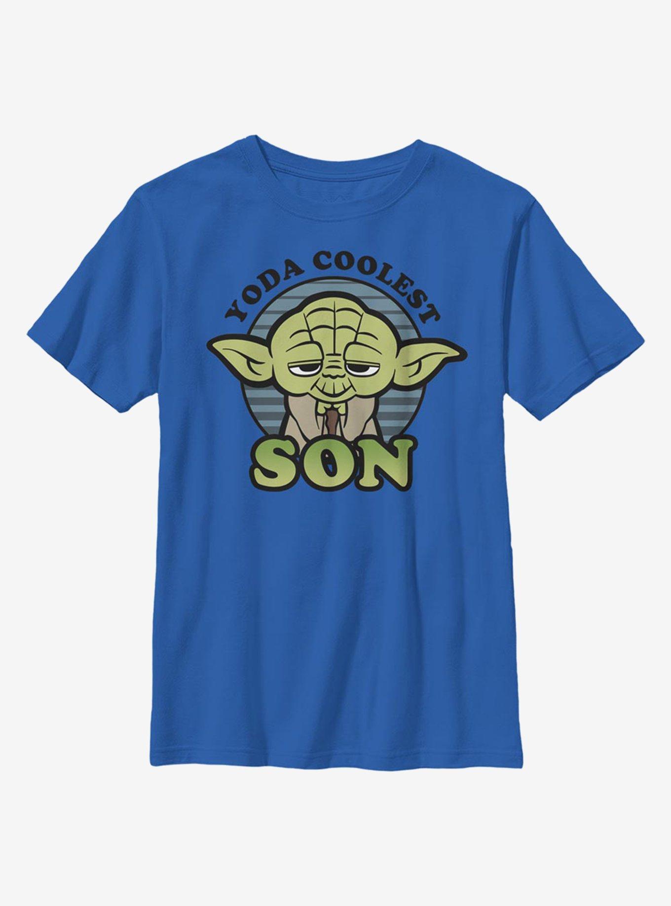Star Wars Yoda Coolest Son Youth T-Shirt, ROYAL, hi-res