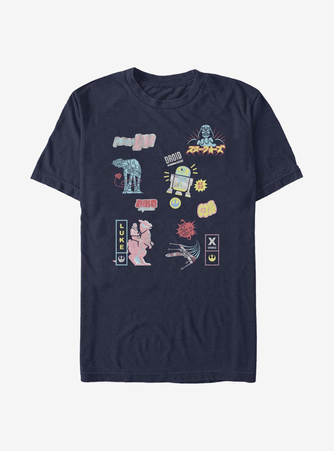 Star Wars Glitch T-Shirt, NAVY, hi-res