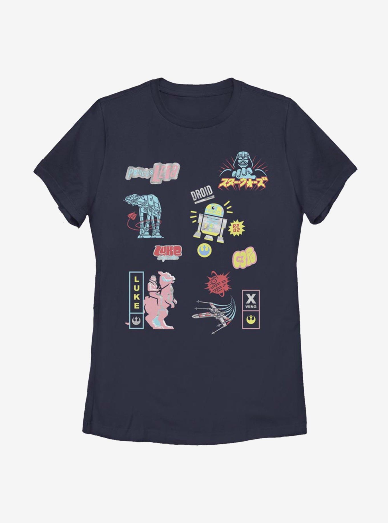 Star Wars Glitch Womens T-Shirt, NAVY, hi-res