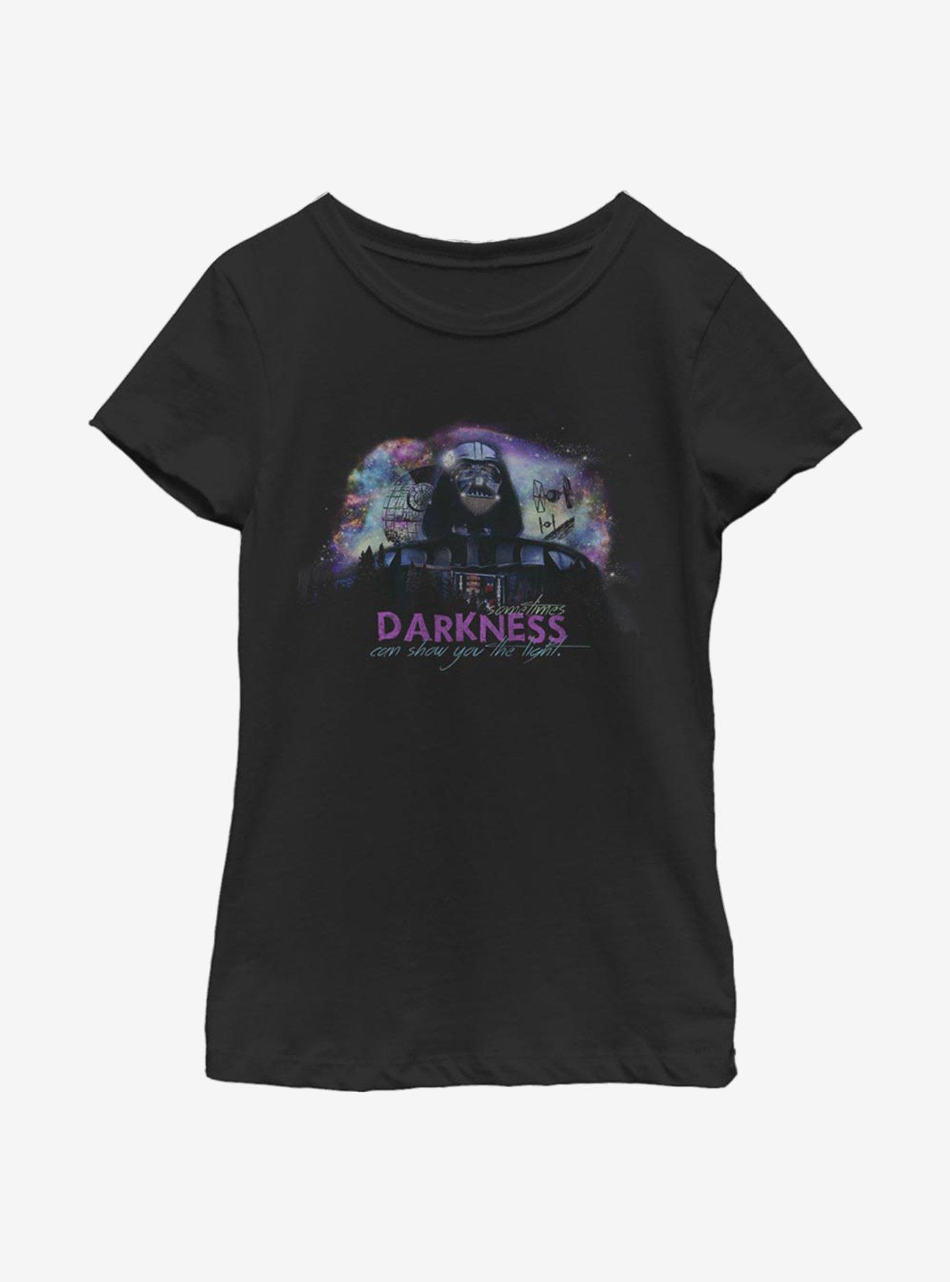 Star Wars Cosmic Dust Youth Girl T-Shirt, BLACK, hi-res