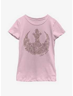 Star Wars Rose Rebel Youth Girl T-Shirt, , hi-res