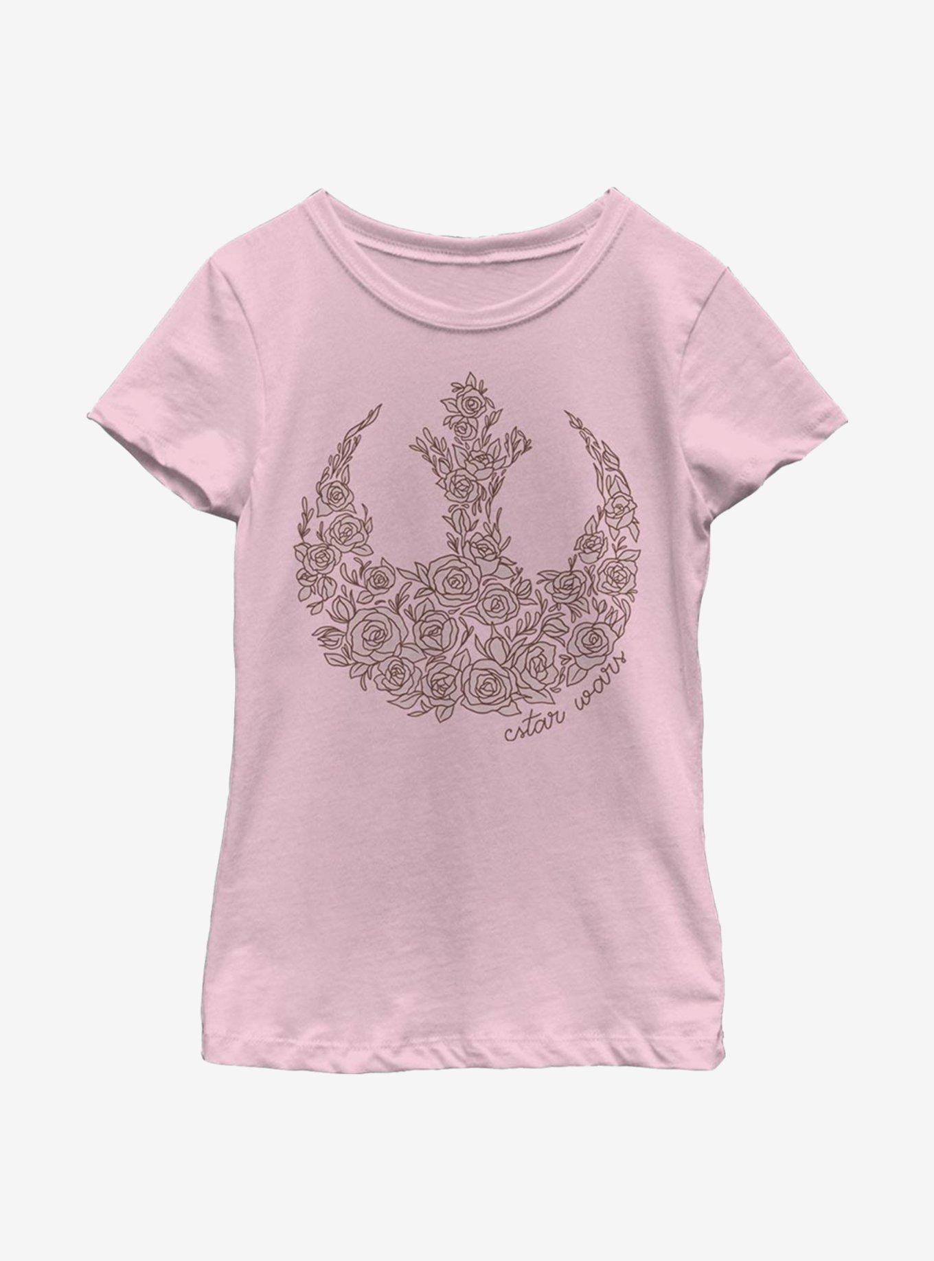 Star Wars Rose Rebel Youth Girl T-Shirt, , hi-res