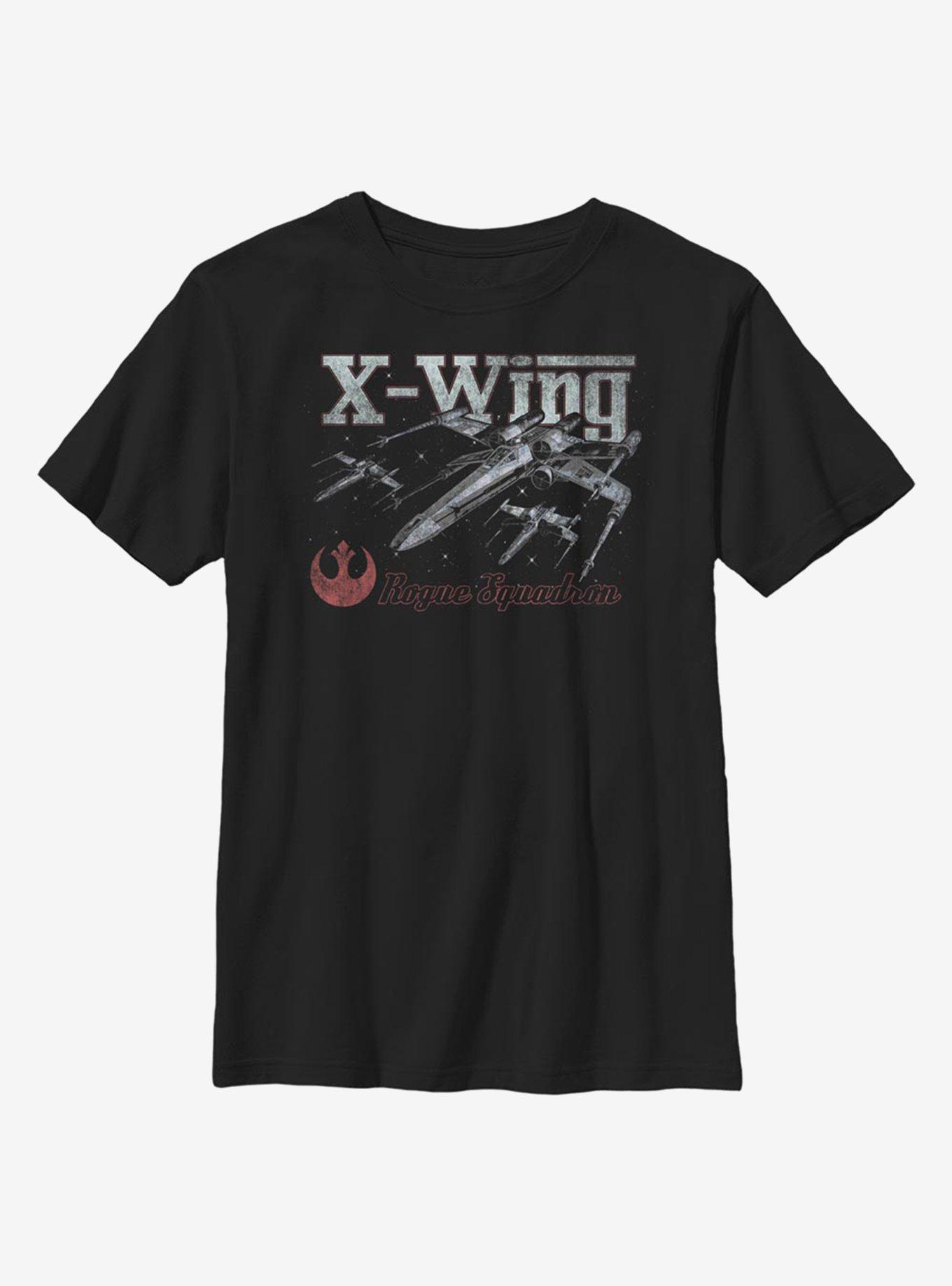 Star Wars Rogue Squadron Youth T-Shirt, BLACK, hi-res