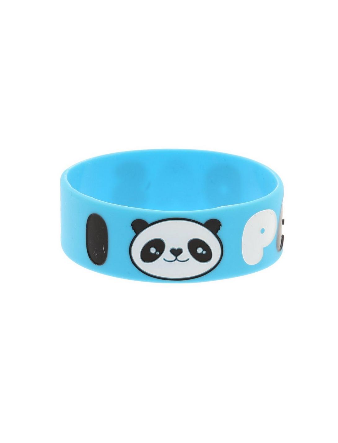 I (Heart) Pandas Rubber Bracelet, , hi-res