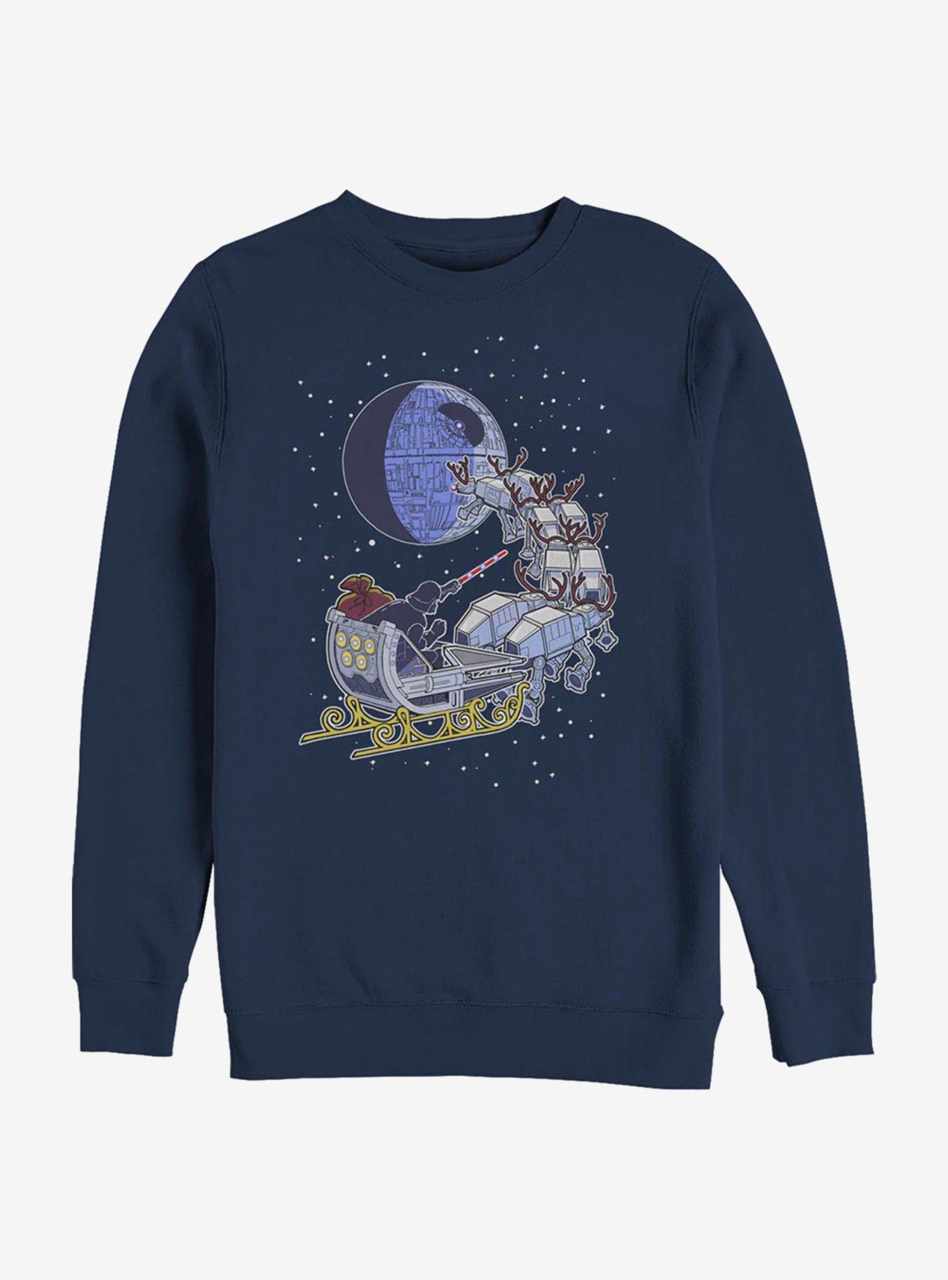 Star Wars Vader Sleigh Sweatshirt, NAVY, hi-res