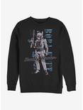 Star Wars Distressed Boba Sweatshirt, BLACK, hi-res