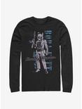 Star Wars Distressed Boba Long-Sleeve T-Shirt, BLACK, hi-res