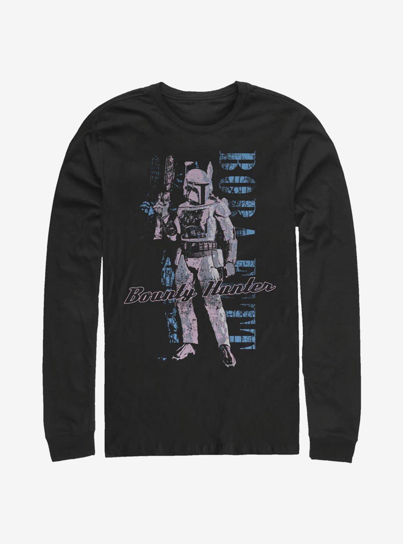 Star Wars Distressed Boba Long-Sleeve T-Shirt, , hi-res