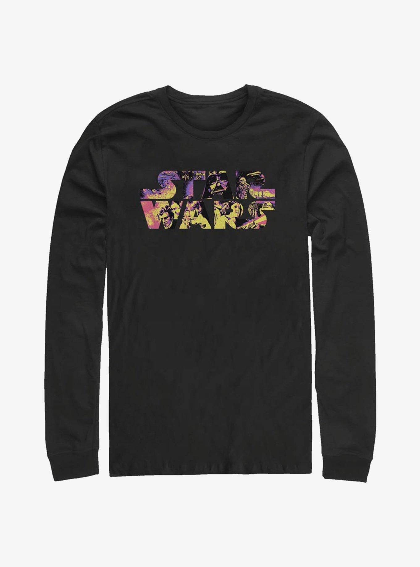 Star Wars Logo Poster Colors Long-Sleeve T-Shirt, , hi-res