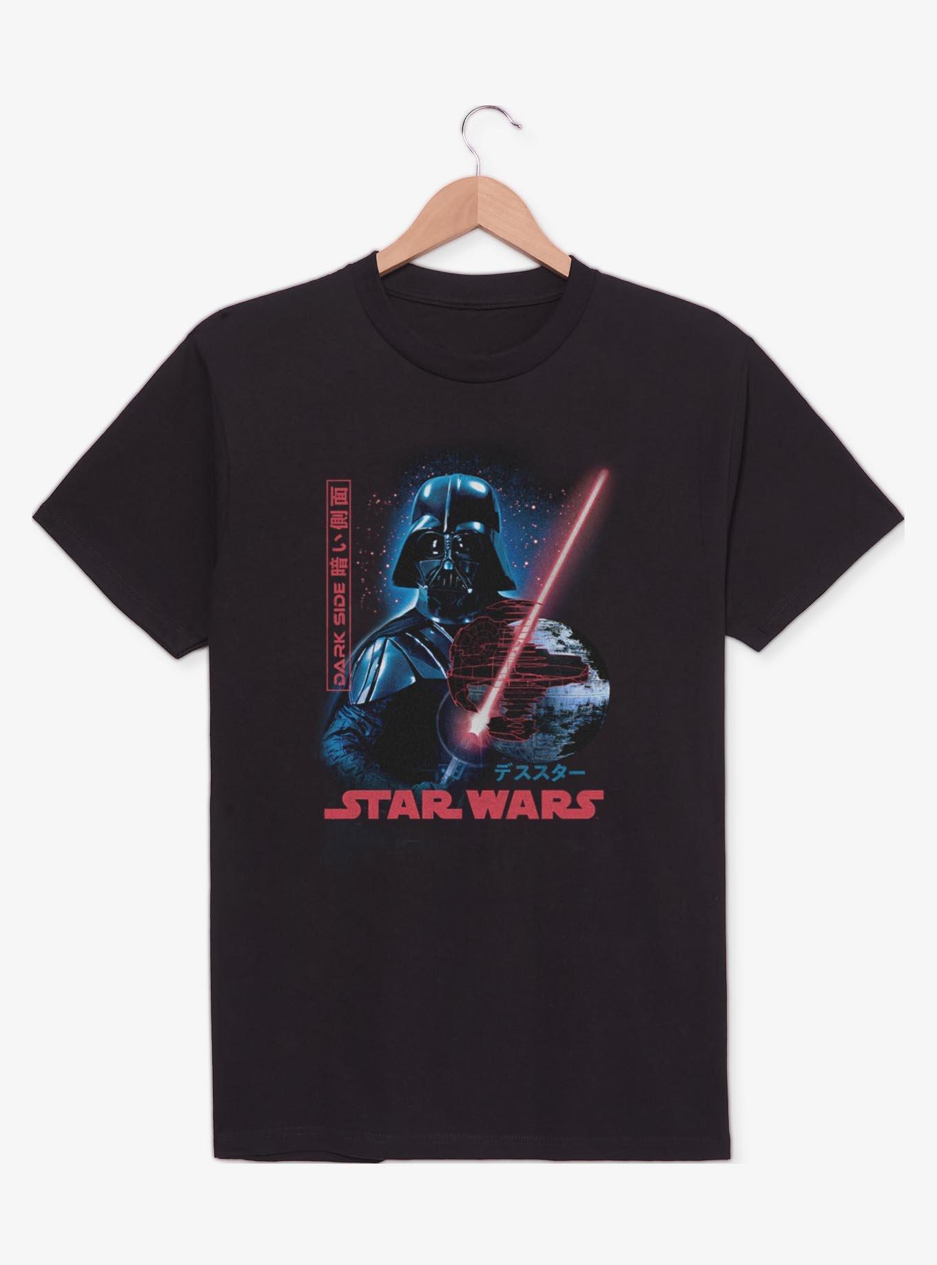 Star Wars Darth Vader Empire Japanese Text T-Shirt