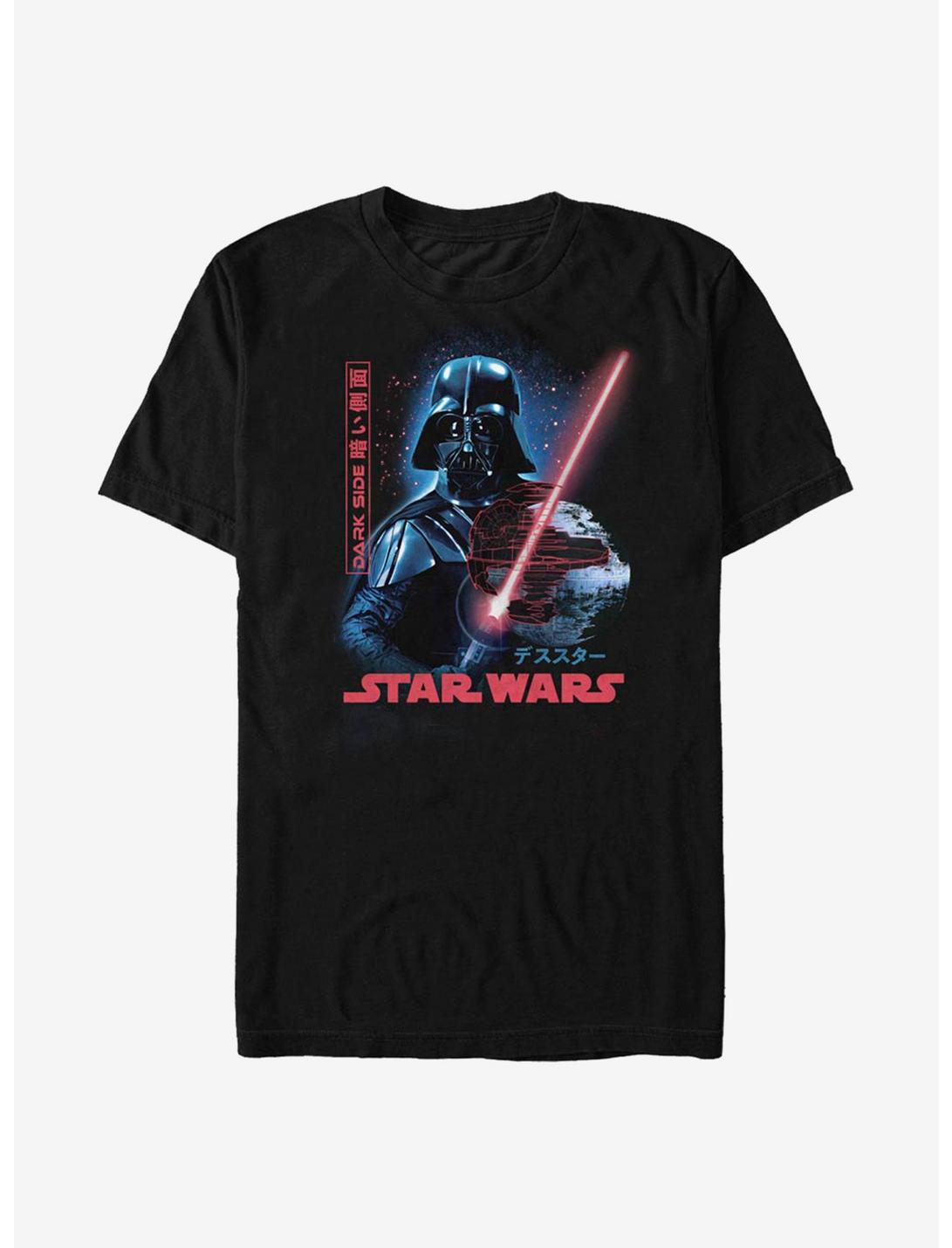 Star Wars Darth Vader Empire Japanese Text T-Shirt, BLACK, hi-res