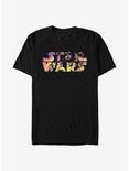 Star Wars Logo Poster Colors T-Shirt, BLACK, hi-res