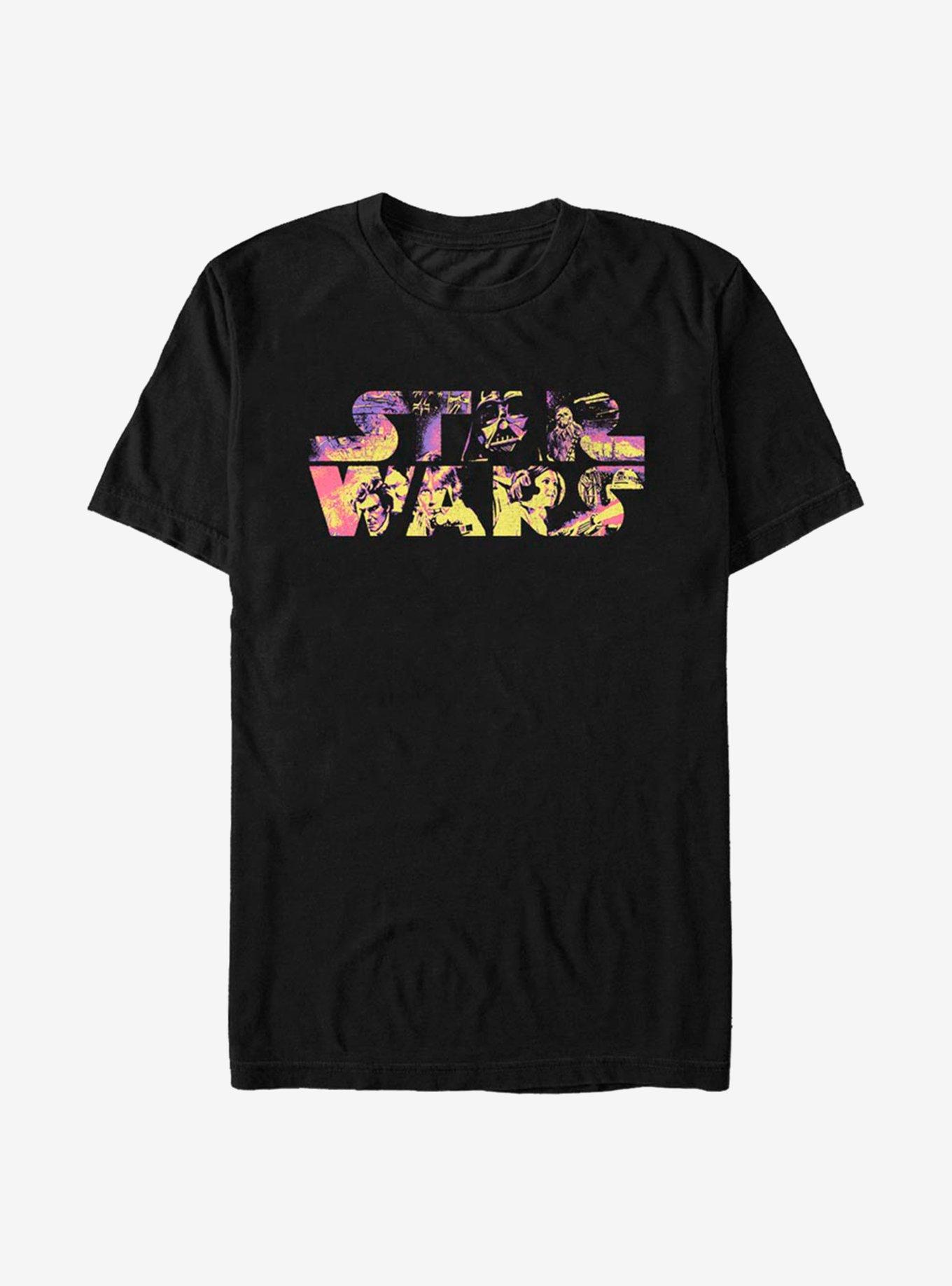 Star Wars Logo Poster Colors T-Shirt, , hi-res