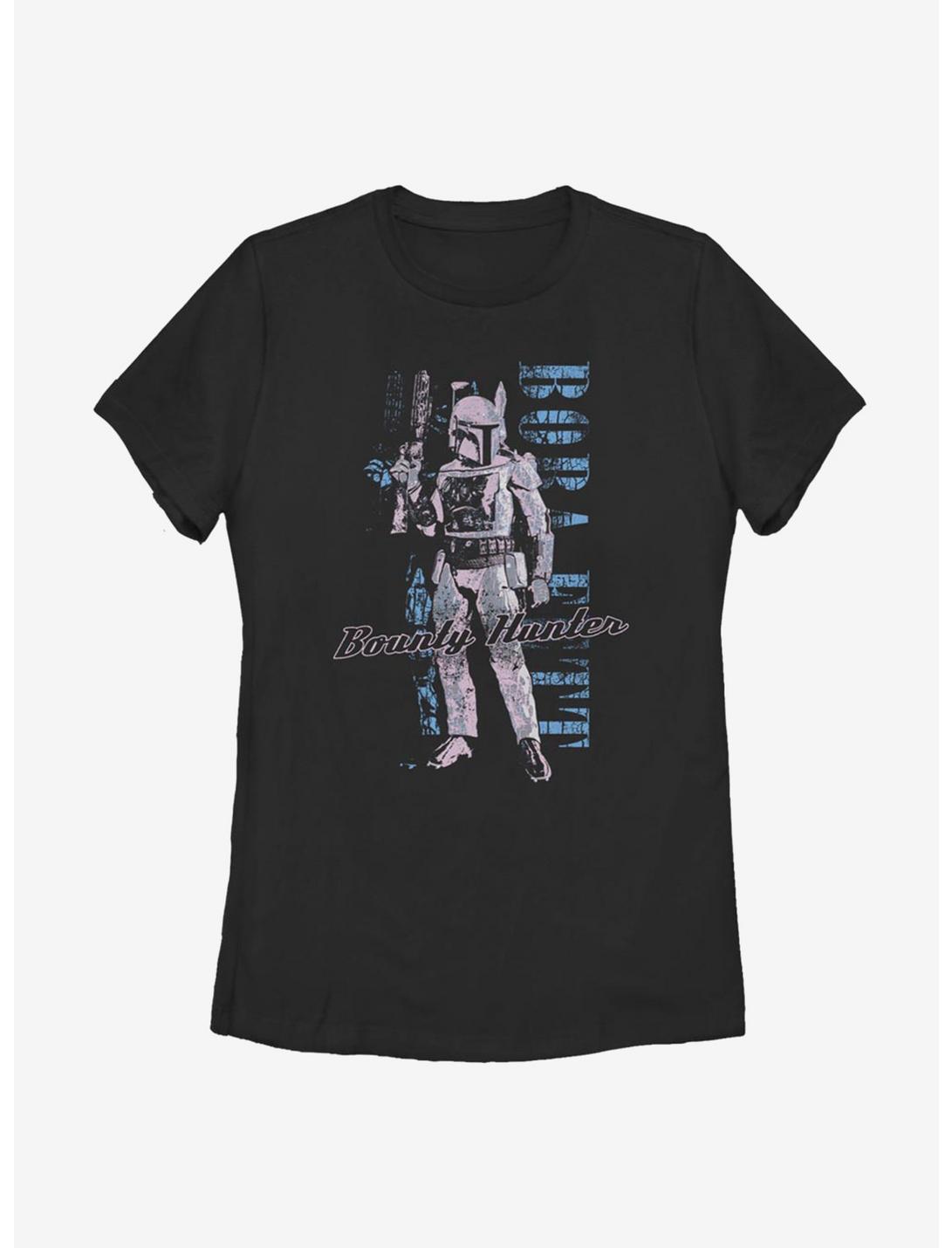 Star Wars Distressed Boba Womens T-Shirt, BLACK, hi-res