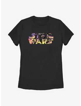 Star Wars Logo Poster Colors Womens T-Shirt, , hi-res