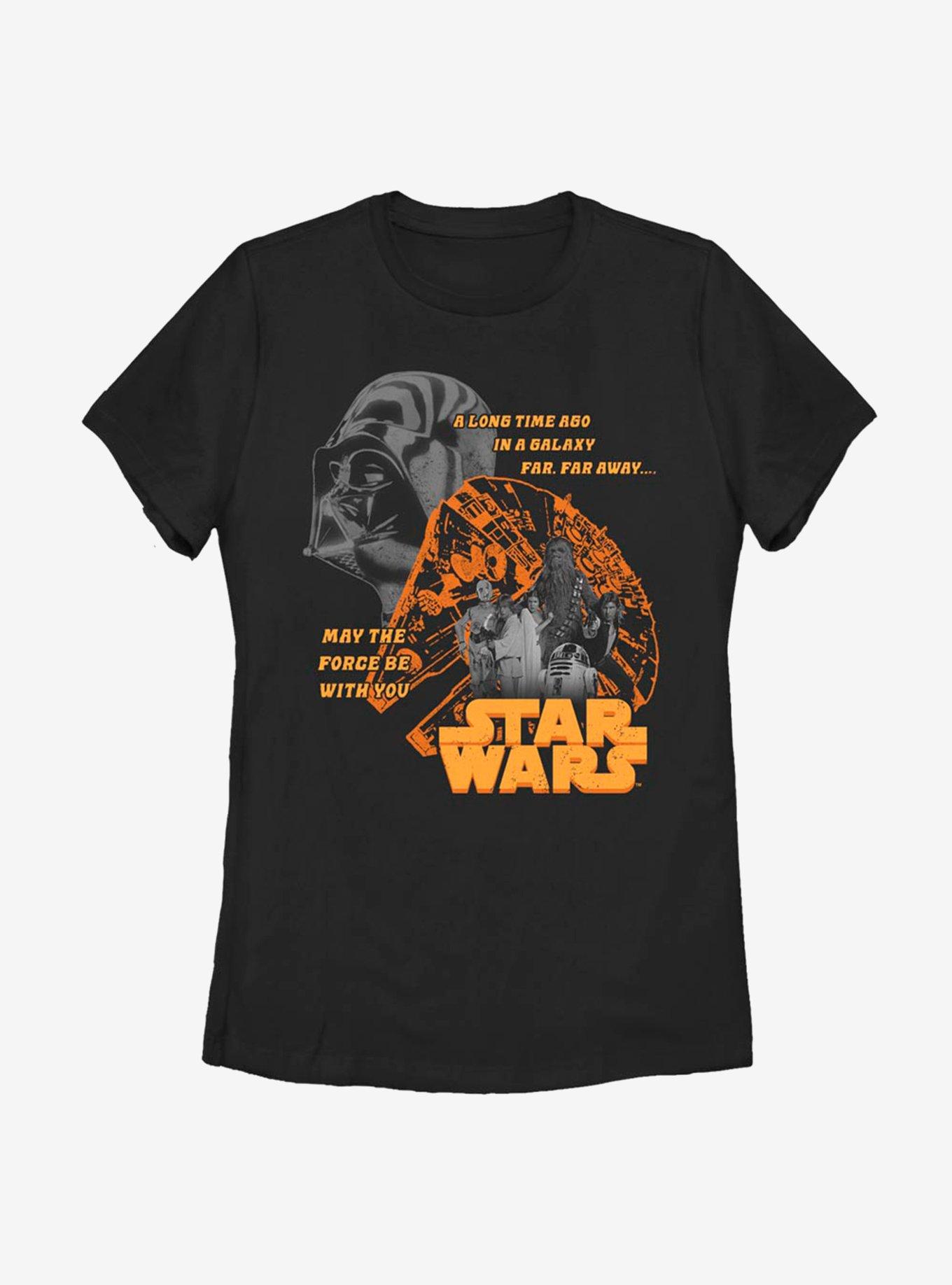 Star Wars Minimal Color Poster Womens T-Shirt, BLACK, hi-res