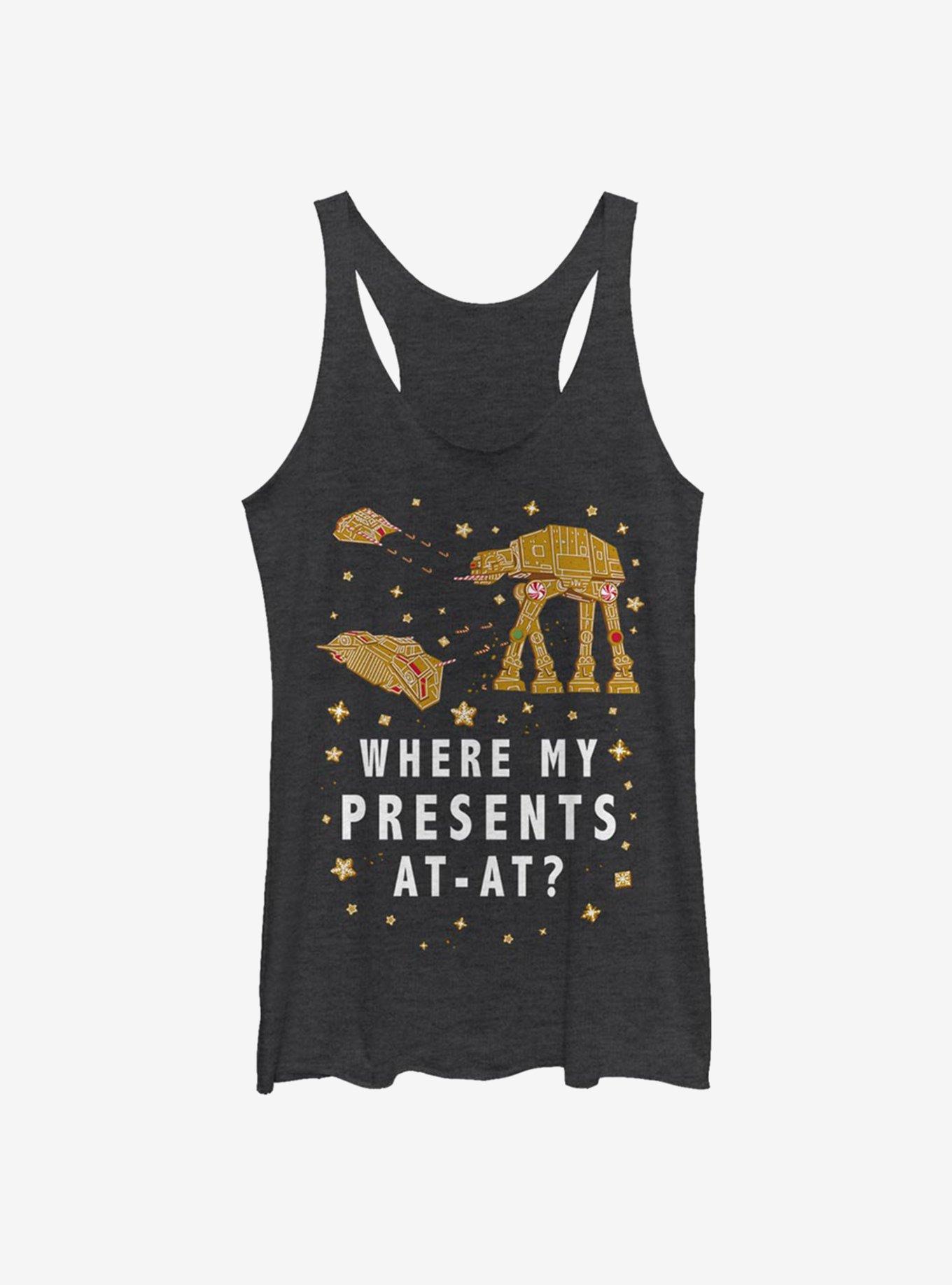 Star Wars Gingerbread AT-AT Tank Top, BLK HTR, hi-res