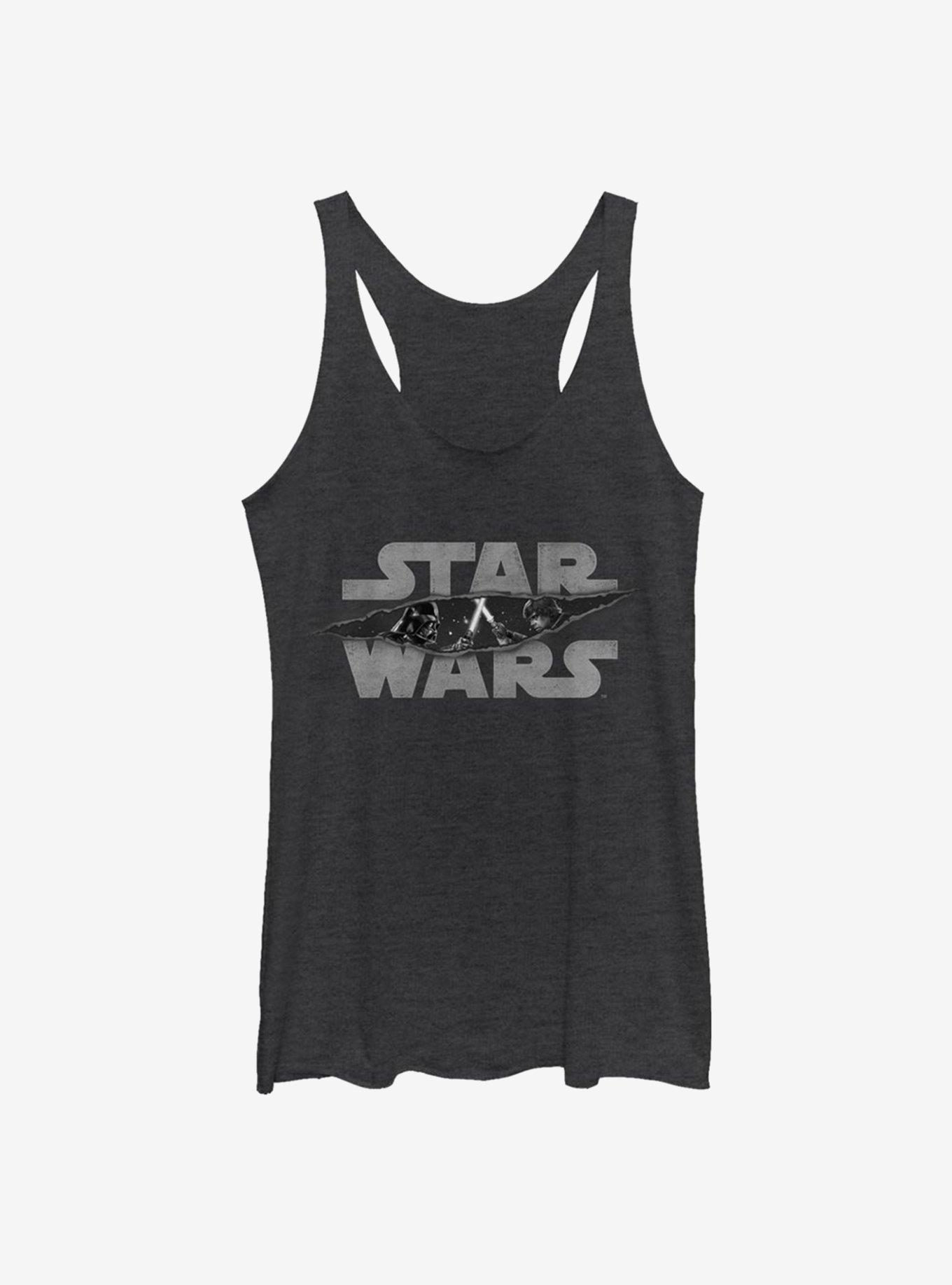 Star Wars Light Saber Slash Tank Top, BLK HTR, hi-res