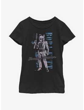 Star Wars Distressed Boba Youth Girl T-Shirt, , hi-res