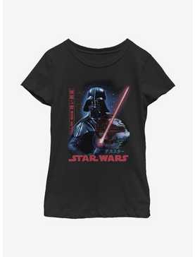 Star Wars Darth Vader Empire Japanese Text Youth Girl T-Shirt, , hi-res